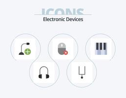 dispositivos plano ícone pacote 5 ícone Projeto. música. rato. dispositivos. hardware. dispositivos vetor