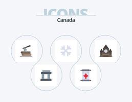 Canadá plano ícone pacote 5 ícone Projeto. governo. Canadá. registro. Canadá. neve flocos vetor