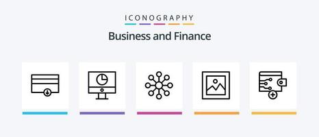 finança linha 5 ícone pacote Incluindo dinheiro. óleo. finança. finança. barril. criativo ícones Projeto vetor