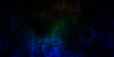 pano de fundo escuro multicolorido com linhas, triângulos. vetor