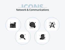 rede e comunicações glifo ícone pacote 5 ícone Projeto. local na rede Internet. globo. mão. ajuda. do utilizador vetor