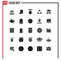 25 criativo ícones moderno sinais e símbolos do realização problemas decoração fluxo luz editável vetor Projeto elementos