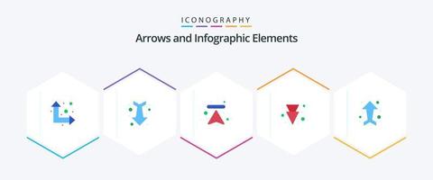seta 25 plano ícone pacote Incluindo direção. Setas; flechas. Setas; flechas. seta. baixa vetor
