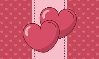 desenho de corações para o dia dos namorados vetor