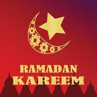 ramadan kareem poster fundo ilustração vetorial design cartão de saudação modelo de postagem de mídia social ramadhan mubarak feliz mês sagrado do ramadã de jejum para muçulmanos vetor