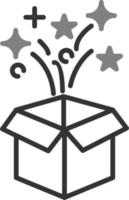ícone de vetor de caixa mágica