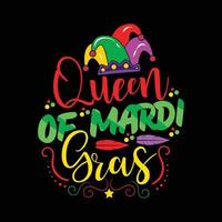 rainha do mardi gras vetor camiseta Projeto. mardi gras camiseta Projeto. pode estar usava para impressão canecas, adesivo desenhos, cumprimento cartões, cartazes, bolsas, e Camisetas