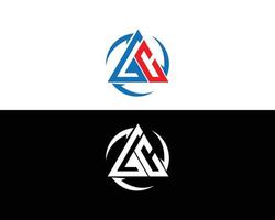 criativo lc e gc carta logotipo Projeto símbolo vetor modelo.