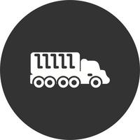 ícone de vetor de caminhão de carga
