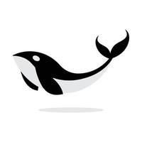 assassino baleia orca logotipo vetor ilustração