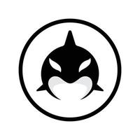 assassino baleia orca logotipo vetor ilustração