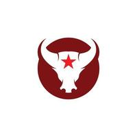 Taurus logo template vector icon ilustração design