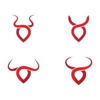 Taurus logo template vector icon ilustração design