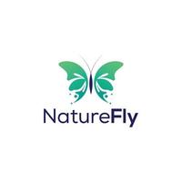 uma gracioso natureza borboleta logotipo Projeto , metamorfose do beleza vetor