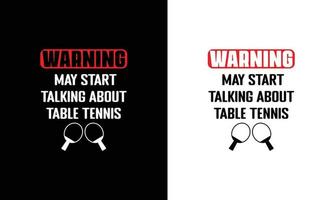 ping pong mesa tênis citar t camisa projeto, tipografia vetor