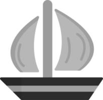 ícone de vetor de barco a vela