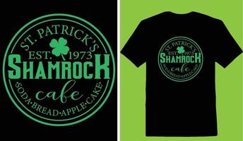 st. patricks dia camiseta vetor