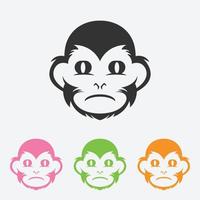macaco ícone isolado em fundo. macaco vetor logotipo