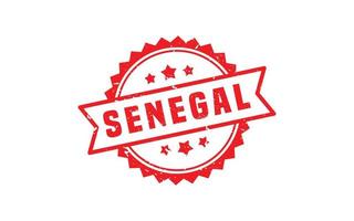 Senegal carimbo borracha com grunge estilo em branco fundo vetor