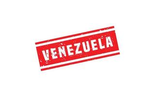 Venezuela carimbo borracha com grunge estilo em branco fundo vetor
