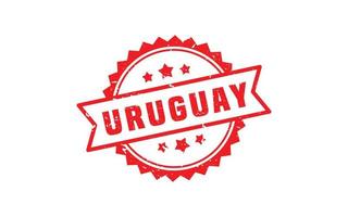 Uruguai carimbo borracha com grunge estilo em branco fundo vetor