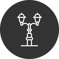 ícone de vetor de luz de rua