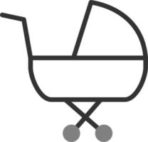 ícone de vetor de carrinho de bebê