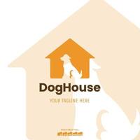 vetor logotipo modelo, para empresa, fazer compras e ícone usar cachorro casa