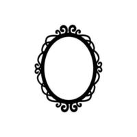 espelho ícone vetor definir. mão espelho ilustração placa coleção. moda símbolo. guarda roupa logotipo.