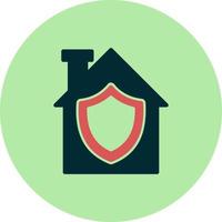 ícone de vetor de proteção em casa