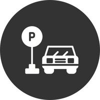 ícone do vetor de estacionamento