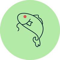 ícone de vetor de peixe gato