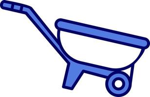 ícone de vetor de carrinho de mão