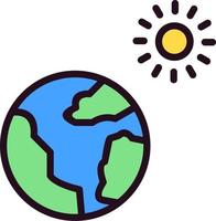 ícone de vetor de aquecimento global