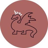 ícone de vetor de dragão