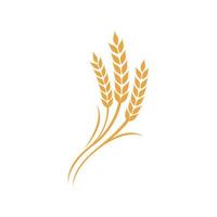 trigo arroz agricultura logotipo vetor