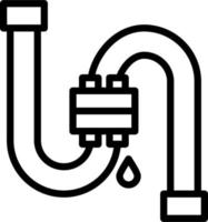 ícone de vetor de vazamento de água