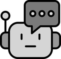 ícone de vetor de chatbot