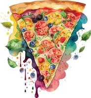 água cor colorida pizza Comida vetor
