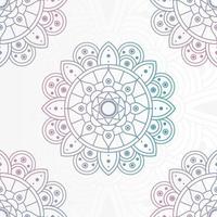 mandala floral decorativa em fundo branco vetor