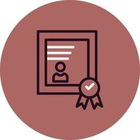 certificat vetor ícone