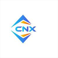 cnx abstrato tecnologia logotipo Projeto em branco fundo. cnx criativo iniciais carta logotipo conceito. vetor