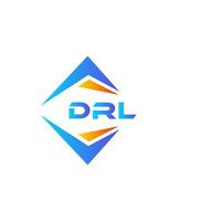 drl abstrato tecnologia logotipo Projeto em branco fundo. drl criativo iniciais carta logotipo conceito. vetor