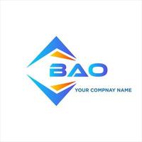 bao abstrato tecnologia logotipo Projeto em branco fundo. bao criativo iniciais carta logotipo conceito. vetor