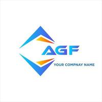 agf abstrato tecnologia logotipo Projeto em branco fundo. agf criativo iniciais carta logotipo conceito. vetor
