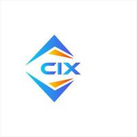 cix abstrato tecnologia logotipo Projeto em branco fundo. cix criativo iniciais carta logotipo conceito. vetor