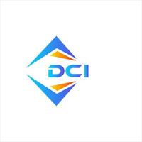 dci abstrato tecnologia logotipo Projeto em branco fundo. dci criativo iniciais carta logotipo conceito. vetor