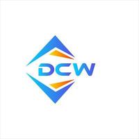 dcw abstrato tecnologia logotipo Projeto em branco fundo. dcw criativo iniciais carta logotipo conceito. vetor