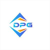 dpg abstrato tecnologia logotipo Projeto em branco fundo. dpg criativo iniciais carta logotipo conceito. vetor