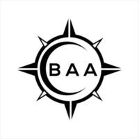 baa abstrato monograma escudo logotipo Projeto em branco fundo. baa criativo iniciais carta logotipo. vetor